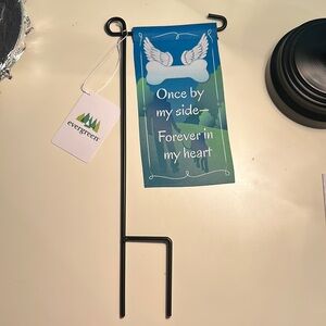 Once By Side Mini Memorial Flag With Stand